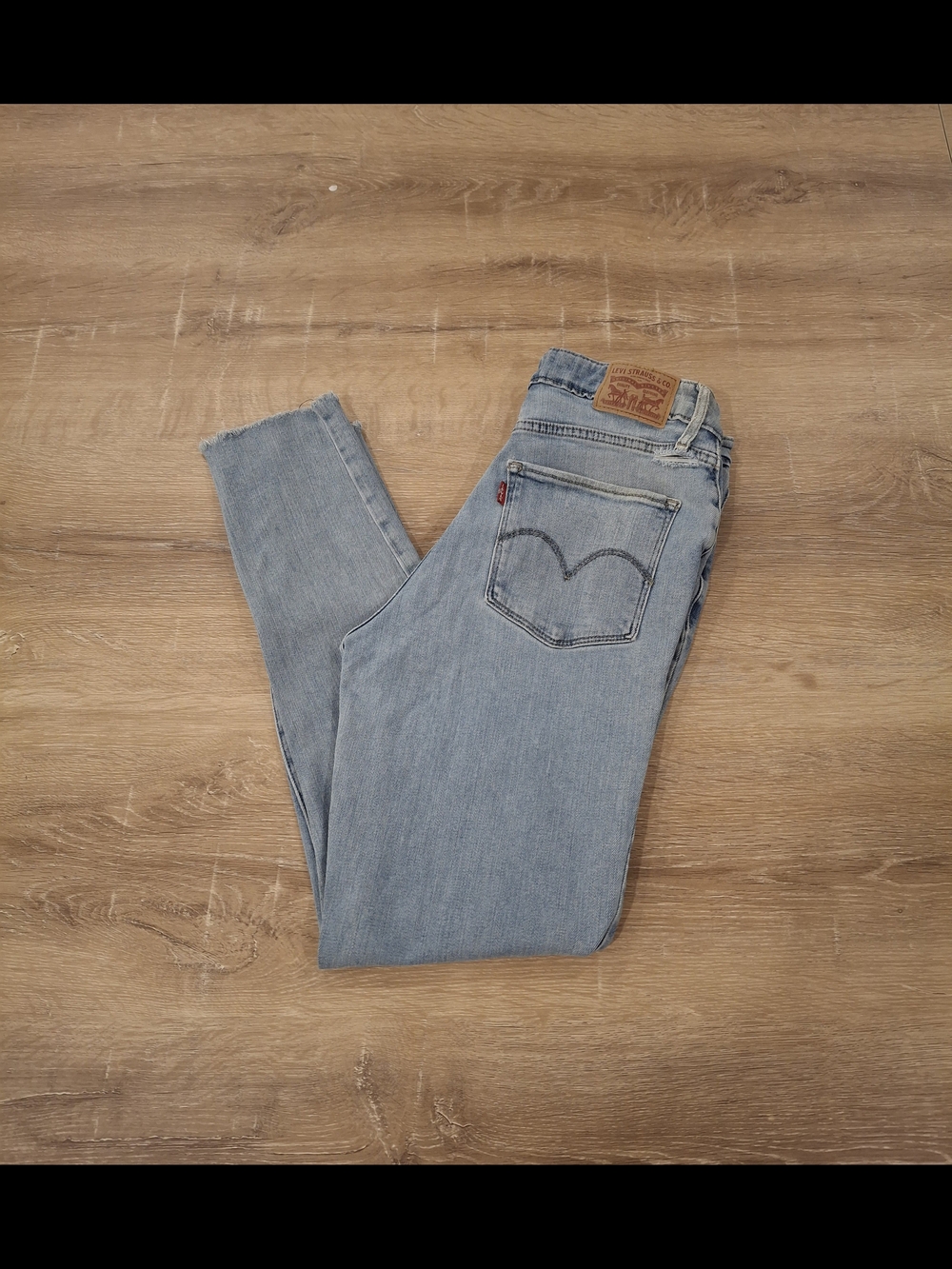 Levi's 721 High Rise Skinny Distressed Jeans Women's W30 L30 Light Wash